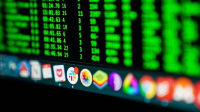 monitor komputer layar datar hitam