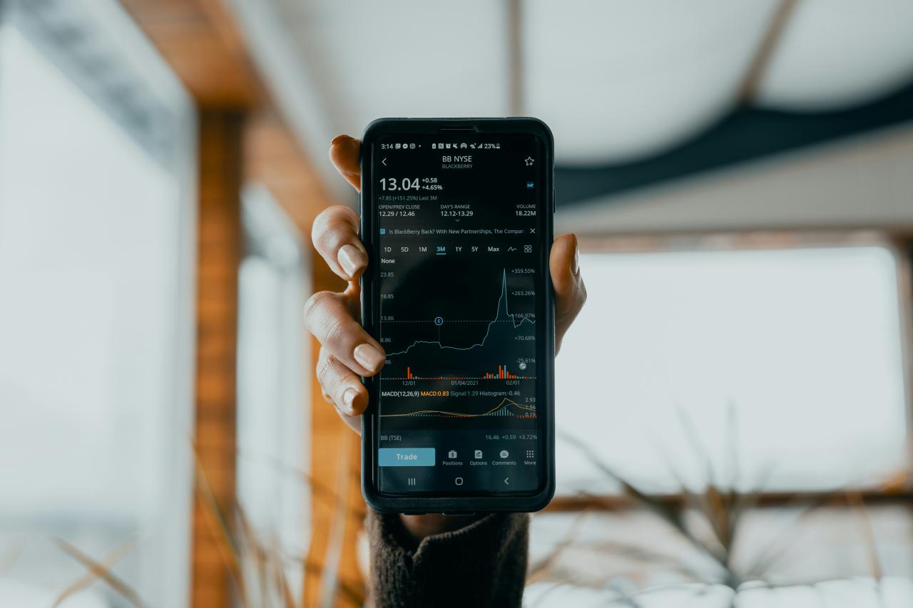 Orang yang Memegang Smartphone Android Samsung Hitam